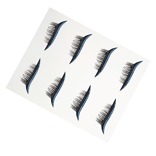 4 Paare Falsche Wimpern Augen Make-up Aufkleber Augen-make-up-tool Wimpern-aufkleber Aufkleber Für Die Augenlinie Eyeliner Und Wimpernsticker Werkzeug Mann Plastik Halloween von Ipetboom