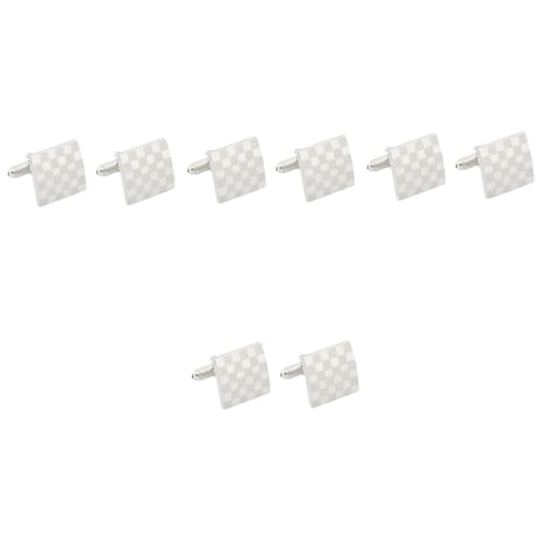 Ipetboom 4 Paare Herren Manschettenknöpfe Klassischer Elegantes Design für Anzüge Hochzeiten Langlebige Cufflinks Accessoire für Besondere Anlässe von Ipetboom