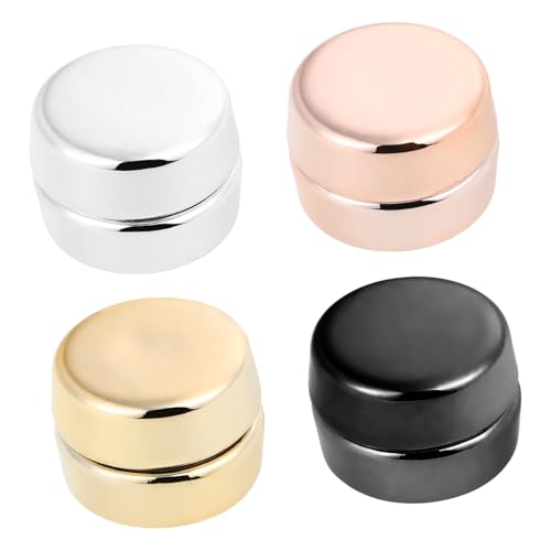 Ipetboom 4 Paare Hijab Magnetische Knöpfe Elektroplattierte Runde Magnets Broschen Nadeln Sicherer Halt Hijab Schal Zubehör Für Damen Party Hochzeit Alltag von Ipetboom