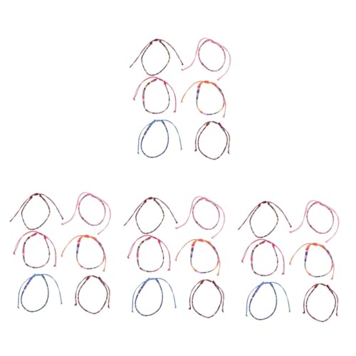 Ipetboom 4 Sätze Boho Fußkettchen Für Damen Teiliges Gewebtem Verstellbar Farbenfroh Für Strand Besondere Anlässe Perfektes Accessoire Für Modebewusste Frauen 6 Stück * 4 von Ipetboom