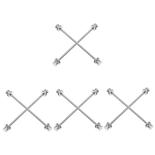 Ipetboom 4 Sätze Herren Krawattennadel Pack Kragenstifte Langlebigem Legierungsmaterial Einfach Zu Bedienen Für Stilvolle Anzüge Perfektes Accessoire Für Meetings Besondere 2 Stück * 4 von Ipetboom