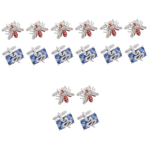 Ipetboom 4 Sätze Manschettenknöpfe Mit Bienenmotiv Anzug Manschettenknöpfe Für Herren Anzugknöpfe Smokinghemd Ohrstecker Metall Manschettenknöpfe Hemd Manschettenknöpfe 2 Paare * 4 von Ipetboom