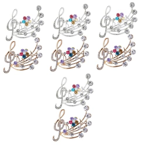 Ipetboom 4 Sätze Musiknoten Broschen Mode Anstecknadeln Mit Verlust Anstecker Für Kleidung Für Frauen Jahrestag Schickes Accessoire Für Besondere Anlässe 2 Stück * 4 von Ipetboom