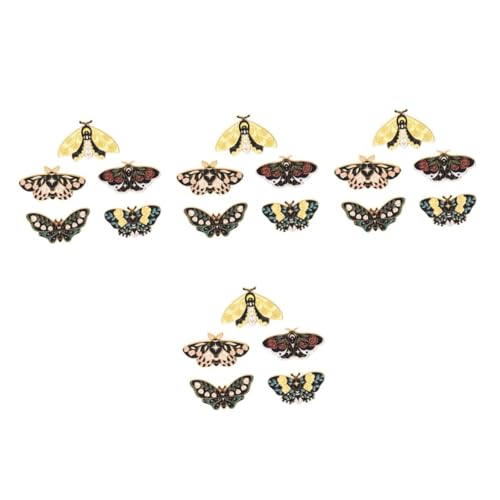 Ipetboom 4 Sätze Teiliges Broschen Set Emaille Retro Anstecknadeln Für Kleidung Rucksäcke Hüte Elegantes Schmuckzubehör Für Damen 5 Stück * 4 von Ipetboom