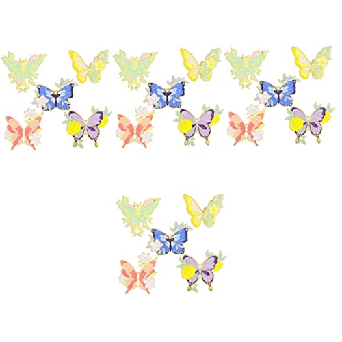 Ipetboom 4 Sätze Teiliges Schmetterlingsbroschen Für Frauen Dekorative Anstecker Für Kleidung Schals Taschen Kreative Langlebige Broschen Mit Cartoon Design 5 Stück * 4 von Ipetboom