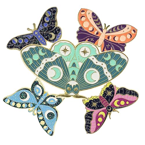 Ipetboom 4 Sätze Teiliges Set Emaille Broschen Für Frauen Anstecknadeln Kreative Dekoration Für Kleidung Taschen Rucksäcke Accessoires 5 Stück * 4 von Ipetboom