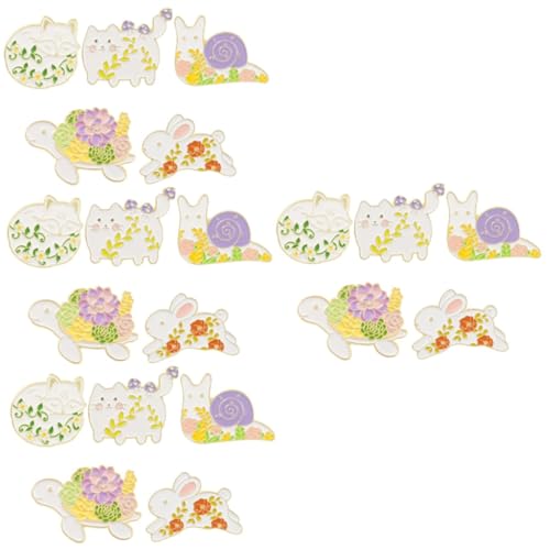 Ipetboom 4 Sätze Tiermotiv Broschen Teiliges Langlebiges Alloy Anstecker Für Kleidung Taschen Accessoires Niedliches Cartoon Design Für Mode 5 Stück * 4 von Ipetboom