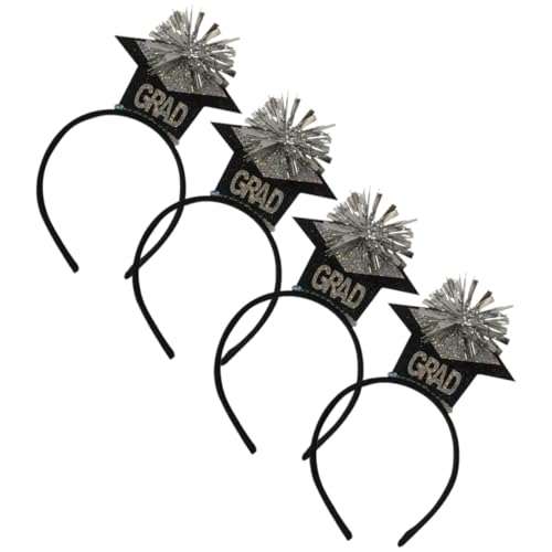 Ipetboom 4 Stück Abschlussfeier-stirnbänder Haarschmuck Für Frauen Stirnband Aus Filz Kunststoff Abschlusskappe Stirnband Stilvoll von Ipetboom