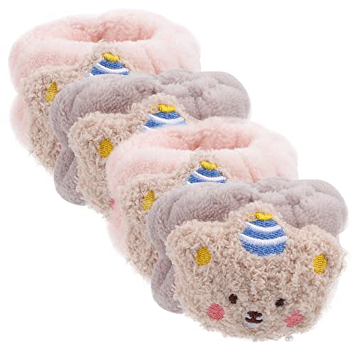 Ipetboom 4stücke Handgelenk-waschbänder Für Frauen Wasserabsorbierende Handgelenkbander Für Gesichtsreinigung Für Tägliche Waschroutine Mit Süßem Katzen-design Zwei Farben von Ipetboom