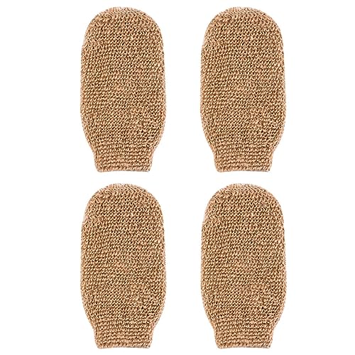 Ipetboom 4 Stück Badeschrubberhandschuhe Peeling Handschuhe Für Körperreinigung Hautfreundliche Massagehandschuhe Duschhandschuhe Für Männer Und Frauen Wiederverwendbare Badeutensilien von Ipetboom