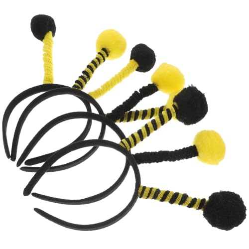 Ipetboom 4stücke Bienen-stirnband Für Party Halloween Geburtstagsfest Festival Erwachsene Cosplay Haaraccessoire Foto Prop Bienen Kopfschmuck Stirnband von Ipetboom