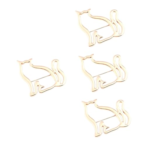 Ipetboom 4 Stück Brosche für Damen Dekorative Anstecknadel mit Kreativem Design Goldfarben für Kleidung Taschen Schals Perfektes für Besondere Anlässe von Ipetboom