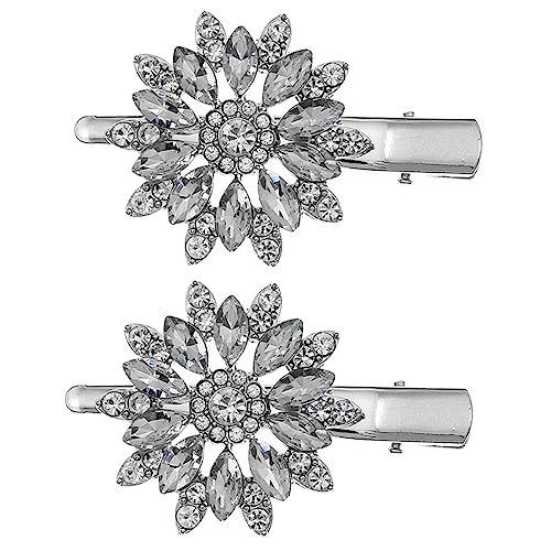 Ipetboom 4stücke Strass-haarspange Mit Kristallblume Haarnadel Legierung Für Frauen Hochzeit Bankett von Ipetboom