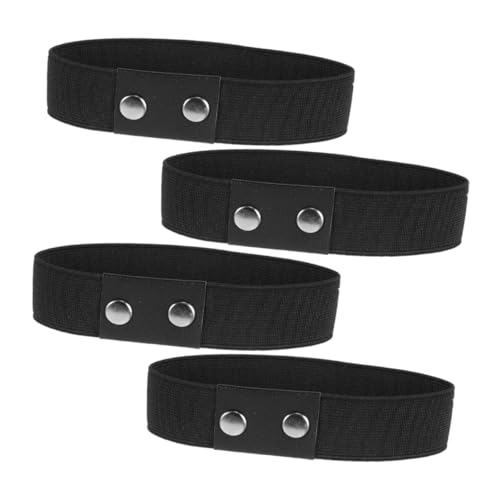 Ipetboom 4 Stück Elastische Schuhriemen für High Heels Schwarz Anti rutsch Schuhbänder für Damen Verstellbare Fersenschutz schnürsenkel Dekorative und Langlebige Absatzriemen von Ipetboom