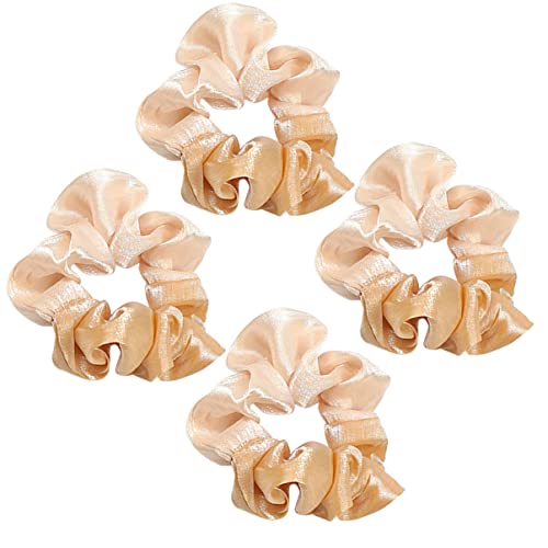 Ipetboom Farbige Haargummis 4 Stück Modische Haarseile Dehnbare Haargummis Pferdeschwanzhalter Für Frauen Elegante Haar-accessoires Für Mädchen von Ipetboom
