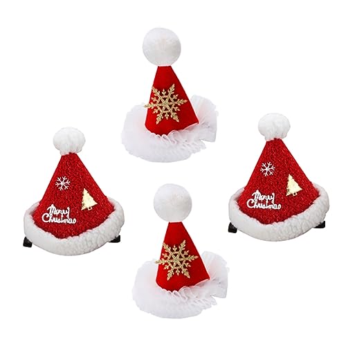 Ipetboom 4stücke Teiliges Weihnachts-haarspangen Mit Niedlichen Cartoon-designs Haarschmuck Für Mädchen Für Festlichkeiten Partys Und Alltagslooks von Ipetboom