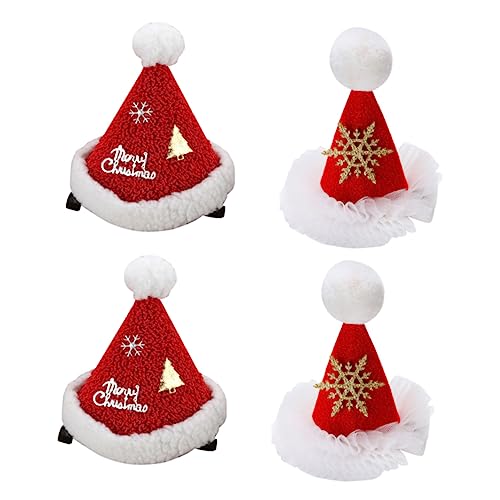 Ipetboom 4 Stück Haarnadel haarschmuck weihnachtshaarspangen xmas ideas Mini-Haarspangen Cartoon-Haarspangen weihnachtsdeko Cartoon Haarklammern Haare für Weihnachten Stoff rot Ipetboom 4 Stück Haarnadel haarschmuck weihnachtshaarspangen xmas ideas Mini-Haarspangen Cartoon-Haarspangen weihnachtsdeko Cartoon Haarklammern Haare für Weihnachten Stoff rot von Ipetboom