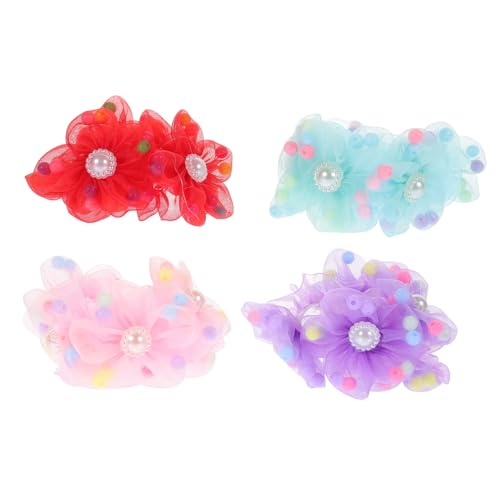 Ipetboom 4stücke Haarnetz Für Frauen Dutt Abdeckung Haar Zubehör Pferdeschwanz Halter Für Mädchen Ballett Accessoires von Ipetboom