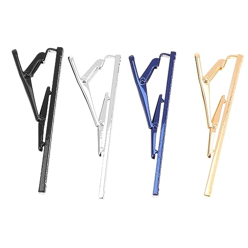 Ipetboom 4stücke Krawatte Clip Befestigung Aus Kupfer Für Männer Praktische Krawattenklammern Schlichtes Design Für Sicheren Halt von Ipetboom