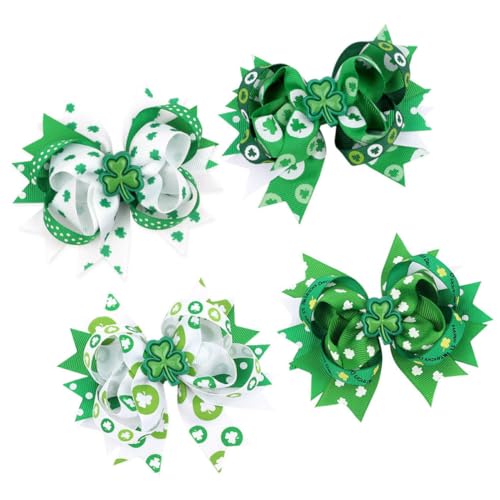Ipetboom Mehrlagige Haarschleifen-clips für Frauen Haar-accessoires-set Zum St. Patrick's Day von Ipetboom