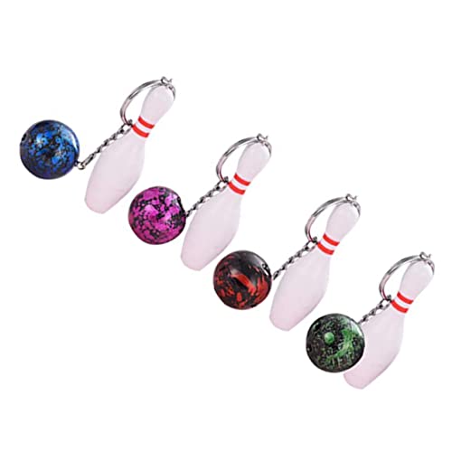 Ipetboom 4 Stück Kreative Bowling Schlüsselanhänger Für Bowling Liebhaber Kleiner Schlüsselanhänger in Bowlingform Sportliches Andenken Für Taschen Und Schlüssel von Ipetboom