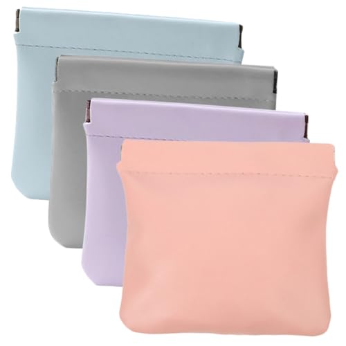 Ipetboom 4stücke Kleine Tragbare Kosmetiktasche Für Damen Reisekosmetiktasche Mit Selbstschließendem Design Kosmetik-Organizer-Tasche Für Make-up Und Lippenstift von Ipetboom