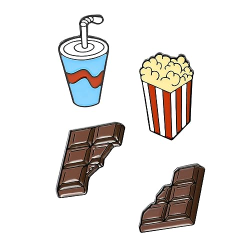 Ipetboom 4 Stück Kreative Anstecker für Kleidung Taschen und Schals Niedliche Design Accessoires für Damen für Partys und Besondere Anlässe von Ipetboom