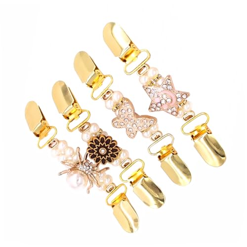 Ipetboom 4stücke Pack Kleidung Clips Vintage Pullover Clips Cardigan Strickjacke Kleidungszubehör Mit Kreativer Form von Ipetboom