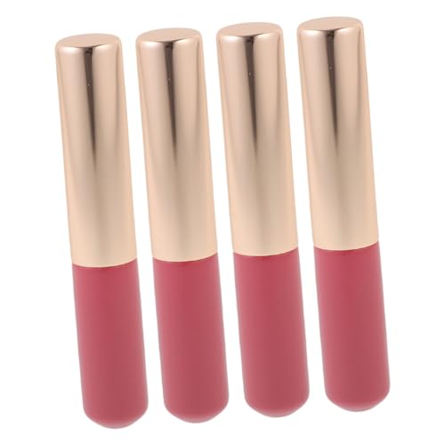 Ipetboom 4 Stück Lippenbürste Lippenpinsel Für Lippenstift Concealer-pinsel Für Lidschatten Pinsel Augenbrauenpinsel Lipgloss-applikatoren Schattenpinsel Metall Cangzhou Fräulein Mit Deckel von Ipetboom