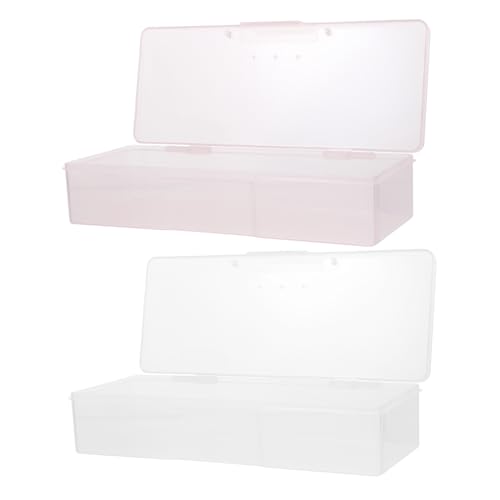 Ipetboom 4 Stück Manicure Tool Box Nagelbürsten Organizer Abs Aufbewahrungsbox Kompakt Leicht Tragbar für Nagelkunst und Kosmetikartikel Zuhause und Salon von Ipetboom