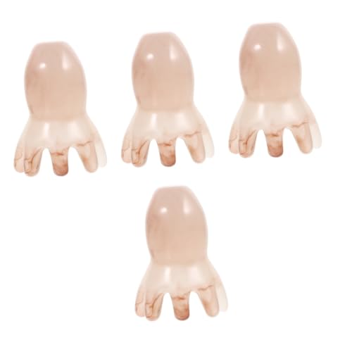 Ipetboom 4 Stück Meridian-massagekamm Multifunktionale Reibe Prüfer Filter Spitzenband Herrenkamm Verdickter Kamm Körperkamm Babyband Schälreibe Memo-aufkleber Reiben Haarnadel Harz von Ipetboom