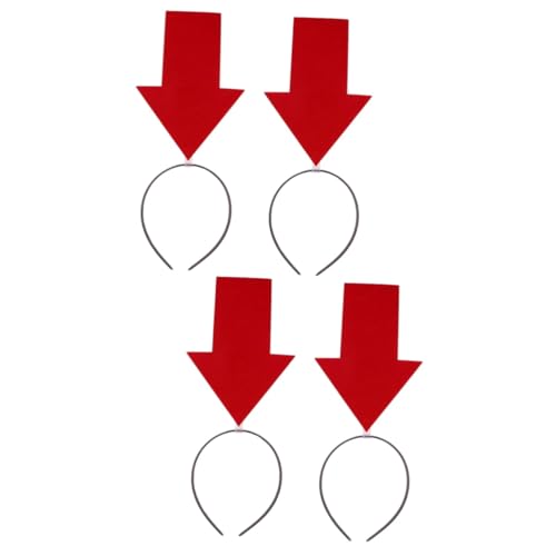 Ipetboom Haarschmuck 4 Stück Pfeil Stirnband Weihnachtsdeko Stoff Persönlichkeit Fräulein Partybedarf Haarreifen von Ipetboom