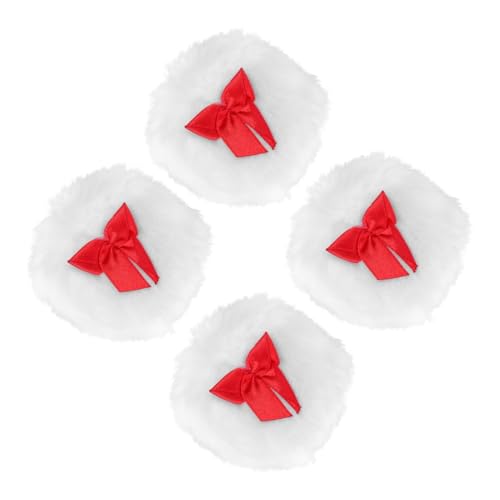 Ipetboom 4 Stück Puderquaste Puff Textmarker Zubehör Funkeln Schwamm Flüssig Make-up-puderpads Pipette Geschmeidiges Make-up-pad Kosmetische Accessoires Mädchen-make-up-tool Samt von Ipetboom