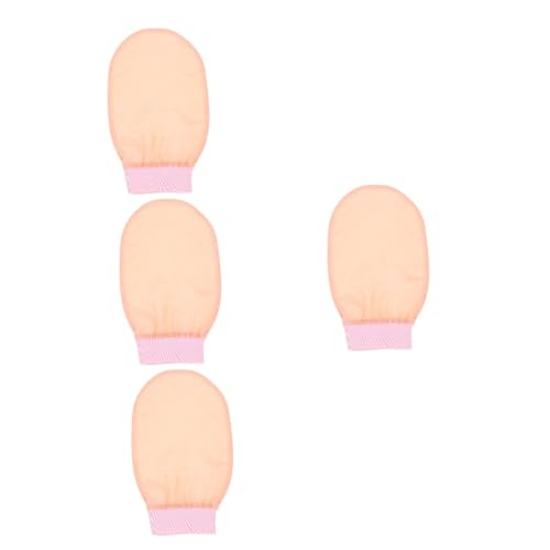 Ipetboom 4 Schlammbad Handtuch Duschhandschuhe Dusch-peeling- Für Den Körper Peeling- Für Die Peeling-badehandschuhe Die Seide Lotusfarbe Schrubben Rosa von Ipetboom