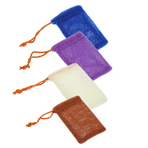 Ipetboom Aufbewahrungsbeutel-set Für Badeseifen – 4-teiliges Peeling-handtuch Ideal Für Handgemachte/gesichts-/ölseife Schnelltrocknend von Ipetboom