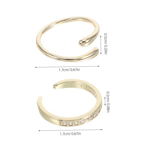 Ipetboom 4 Stück Teiliges Einstellbares Fußring-set für Damen Offene Verstellbare Zehenringe mit Funkelnden Strasssteinen Leichter Boho-fußschmuck Atmungsaktiv für Sommer Strand und Urlaub von Ipetboom