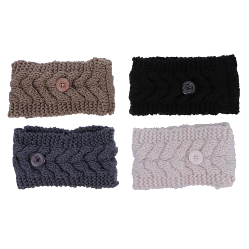Ipetboom 4 Stück Teiliges Gestricktes Stirnband mit Knöpfen Elastisch und Warm Ohrenschutz für Maskenträger Damen Haarband für Outdoor Winteraktivitäten Wie Skifahren und Wandern in Beige Ipetboom 4 Stück Teiliges Gestricktes Stirnband mit Knöpfen Elastisch und Warm Ohrenschutz für Maskenträger Damen Haarband für Outdoor Winteraktivitäten Wie Skifahren und Wandern in Beige von Ipetboom