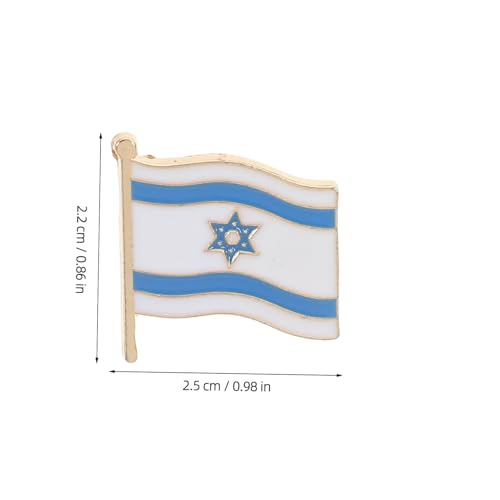 Ipetboom 4 Stück Teiliges Israel Flaggen Anstecknadel Metallbrosche Langlebig Patriotisches Souvenir für Jacken Rucksäcke und Festliche Anlässe von Ipetboom