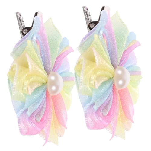 Ipetboom 4 Stück Teiliges Kleine Bunte Haarclips mit Blütenmotiv Niedliche Haarschmuck für Mädchen Jahre Langlebige Haarspangen für Geburtstag Cosplay und Alltag von Ipetboom