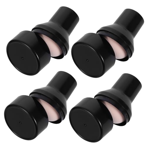 Ipetboom 4 Stück Teiliges Make Up Puderquasten mit Pilzform Waschbar und Wiederverwendbar Hautfarbener Schwamm Griff und Box für Gleichmäßiges Auftragen von Losem Puder bei Frauen und von Ipetboom