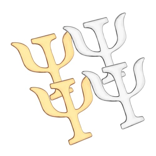 Ipetboom 4 Stück Teiliges Psychologie Symbol Broschen aus Legierungsmetall Vintage Anstecknadeln für Damen Dekorative Pins für Kleidung Jacken Taschen Einfach zu Befestigen Modische von Ipetboom