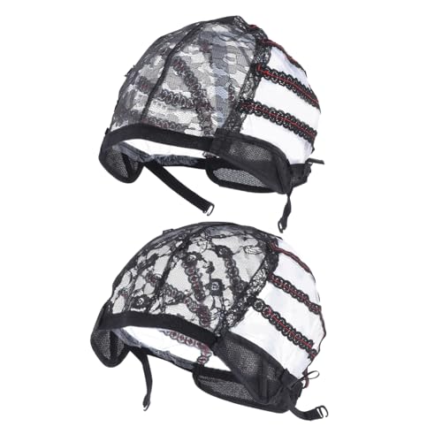 Ipetboom 4 Stück Teiliges U förmiges Haarnetz Elastisches Spitzennetz für Perücken Atmungsaktiv und Schweißabsorbierend für Damen Leicht und Formstabil von Ipetboom