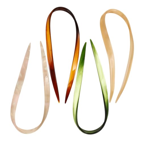 Ipetboom 4stücke u Form Haargabeln Damen Haarstecker Französische Haarnadeln Für Hochsteckfrisur Haarschmuck Duttstick Party Kostümball Zubehör von Ipetboom