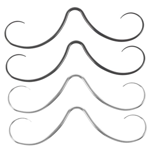 Ipetboom 4 Stück Verstellbare Septum Nasenringe aus Edelstahl mit Realistischem Schnurrbart Design Leichtes Langlebiges Piercing Schmuck für Damen und Herren Modisches Nasenpiercing Ipetboom 4 Stück Verstellbare Septum Nasenringe aus Edelstahl mit Realistischem Schnurrbart Design Leichtes Langlebiges Piercing Schmuck für Damen und Herren Modisches Nasenpiercing von Ipetboom