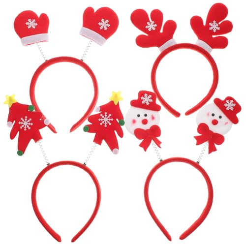 Ipetboom 4stücke Geweih Haarreif Für Junge Mädchen Weihnachts Stirnband Als Kopfbedeckung Geweih Haarschmuck Für Party Verstellbarer Umfang Für Mädchen von Ipetboom