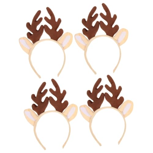 Ipetboom 4stücke Weihnachts Antler Haarreif Lustige Geweih Stirnbänder Für Weihnachten Festlichkeiten Cosplay Partys Leicht Und Langlebig Geschenkidee von Ipetboom