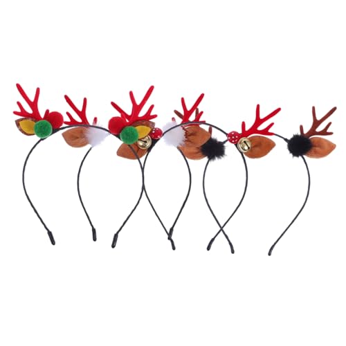 Ipetboom 4stücke Teiliges Weihnachts-haarreifen Mit Rentiergeweih Festlicher Kopfschmuck Für Weihnachten Geeignet Für Familienfeiern Und Kostümpartys Und Und Unterhaltsam von Ipetboom