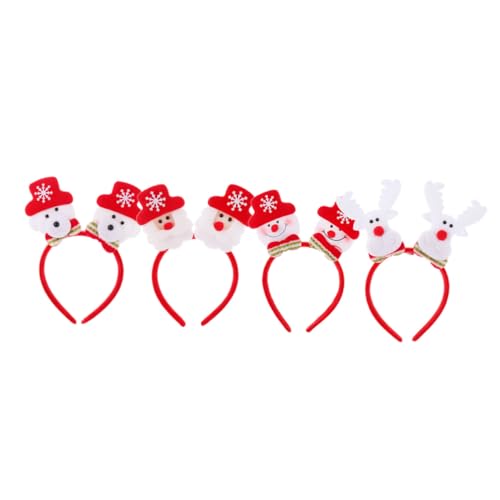 Ipetboom 4stücke Leuchtend Weihnachts-kopfschmuck Cartoon Schneemann Stirnband Haarreif Party Accessoires Für Junge Mädchen Frauen Mädchen von Ipetboom