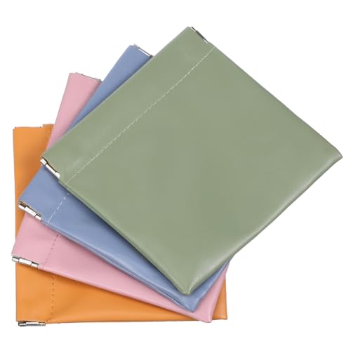 Ipetboom 4stücke Mini-Make-up-Taschen Tragbare Kosmetiktasche Aus TPU-Material Faltbares Design Für Reisen Praktischer Organizer Für Handtaschen Kleine Aufbewahrungsbeutel Für Damen von Ipetboom