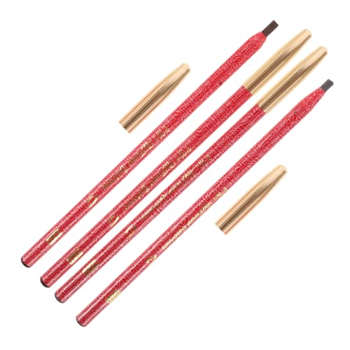 Ipetboom 4stücke Weicher Brauner Augenbrauenstifte Für Frauen Make-up-tools Für Outdoor-aktivitäten Partys Reisen Verwenden Augenbrauen-make-up-zubehör von Ipetboom
